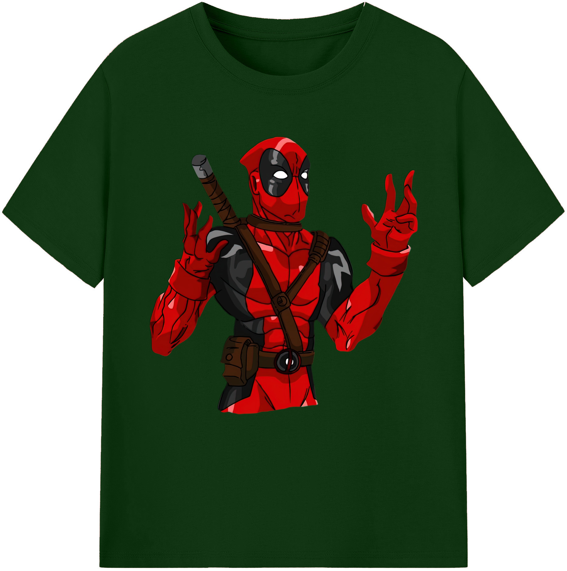 （画像用） Deadpool デッドプール 綿100％半袖Tシャツ（フロントプリント）